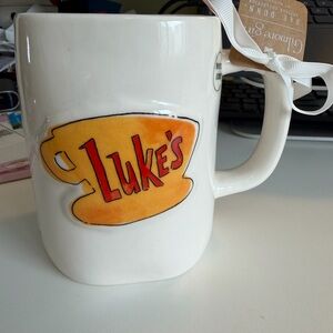 Rae Dunn Gilmore Girls COFFEE COFFEE COFFEE Collector Luke's Mug NWT